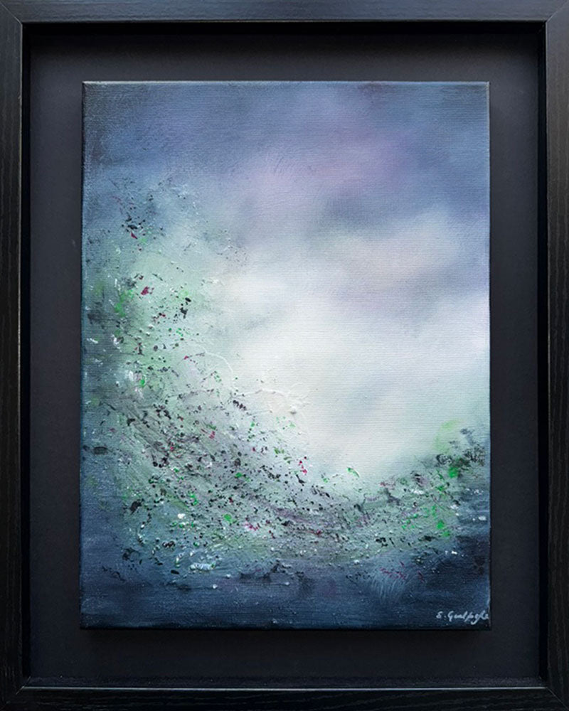  "The Veiled Glow", an abstract painting by artist SInéad Guilfoyle